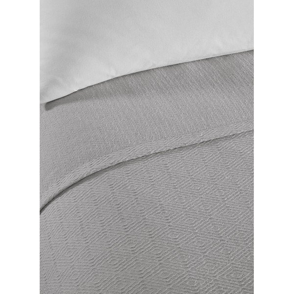 Copriletto in cotone grigio per letto matrimoniale 200x230 cm Serenity - Mijolnir-image-2