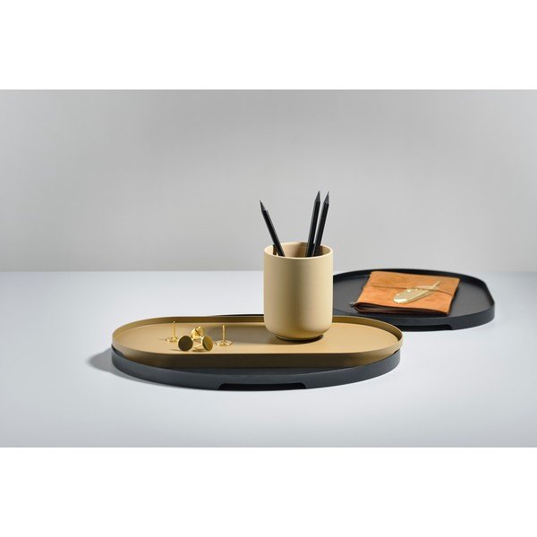 Vassoio da portata in acciaio beige scuro Singles - Zone-image-4