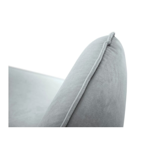 Poltrona in velluto grigio chiaro Vienna - Cosmopolitan Design-image-3