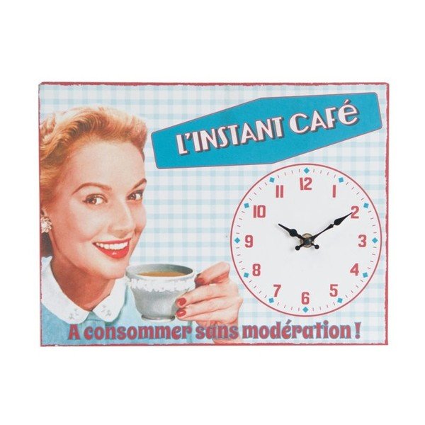 Orologio da parete Instant Café, 32x24 cm - Antic Line