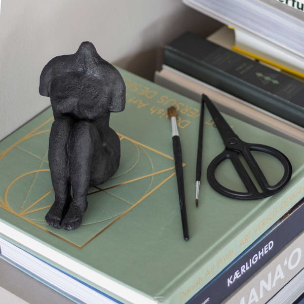 Statua in poliresina (altezza 14 cm) Sitting Woman - Mette Ditmer Denmark-image-1