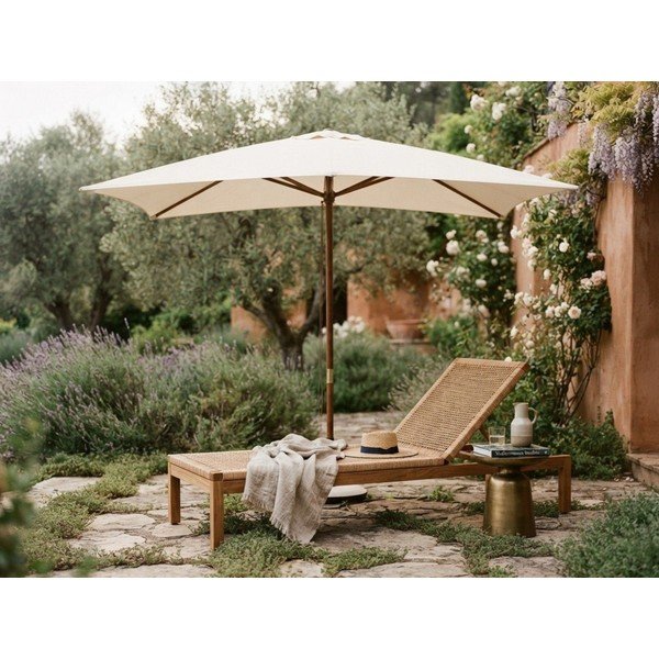 Ombrellone beige 200x300 cm Syros – Bizzotto-image-1