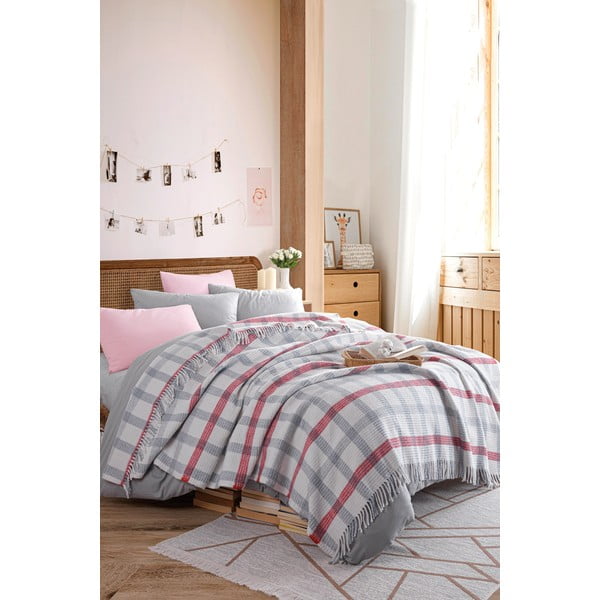 Copriletto grigio 180x220 cm Warm Soft – Mijolnir-image-3
