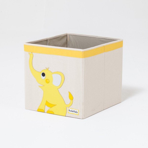 Scatola portaoggetti per bambini in tessuto Robby the Elephant - Rocket Baby-image-4