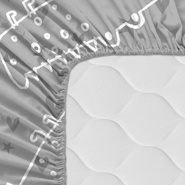 Lenzuolo di cotone per bambini, 90 x 200 cm Best Buddies - Moshi Moshi-image-1