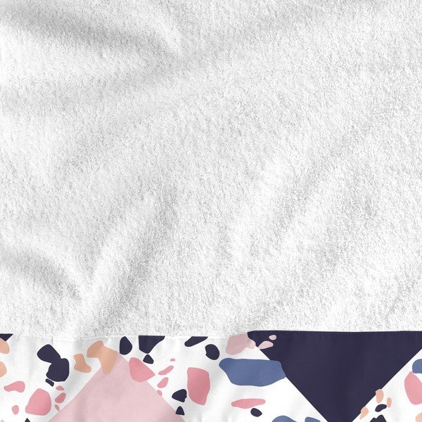 Set di 2 asciugamani in cotone Blanc Terrazzo - Happynois-image-1