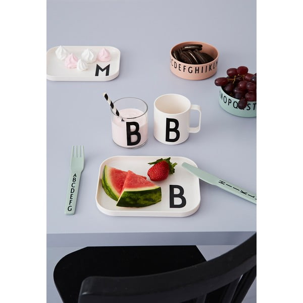 Set di 3 ciotole per bambini Nude Breakfast. Dinner. Lunch. - Design Letters-image-4