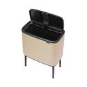 Bidone in acciaio touch in oro 36 l Bo Touch Bin - Brabantia