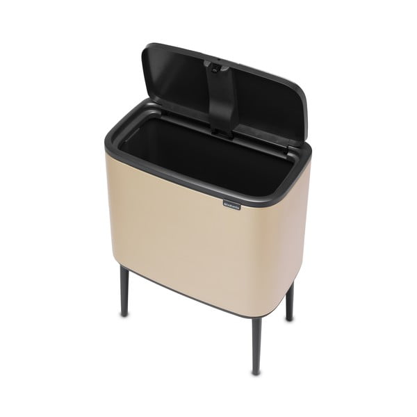 Bidone in acciaio touch in oro 36 l Bo Touch Bin - Brabantia