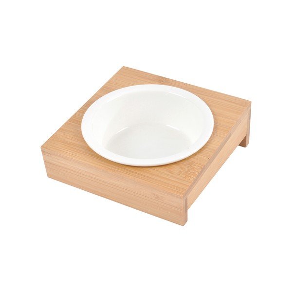 Ciotola con supporto in bambù per cane ø 12 cm – Love Story