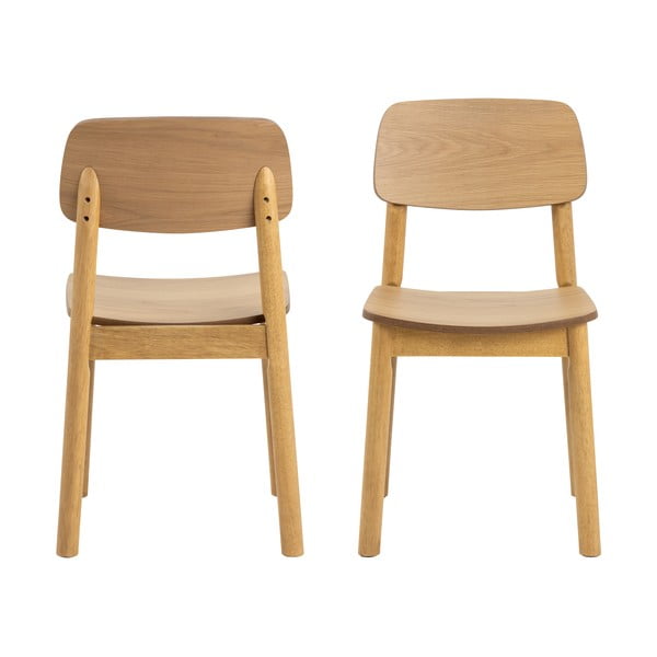 Sedia da pranzo in colore naturale Barlow - Actona-image-2