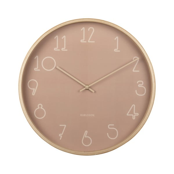 Orologio da parete rosa Sencillo, ø 40 cm - Karlsson