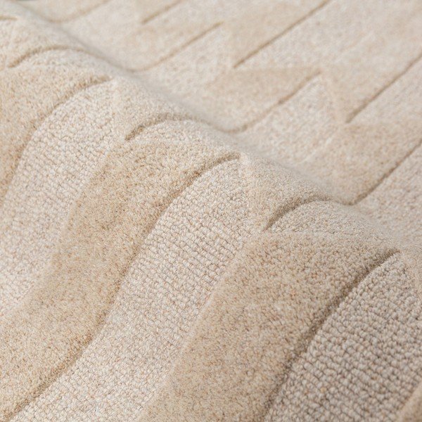 Tappeto verde/di colore naturale in lana tessuto a mano 200x290 cm Apex Border Wool – Flair Rugs-image-4