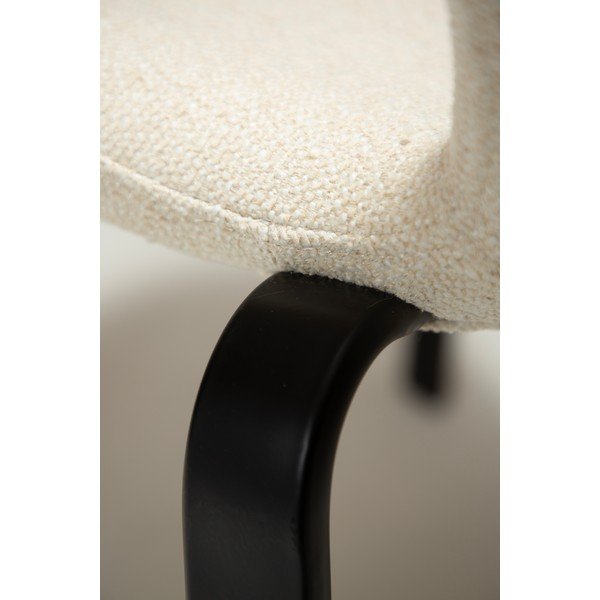 Sedia da pranzo color crema in imbottito Heap – DAN-FORM Denmark-image-4