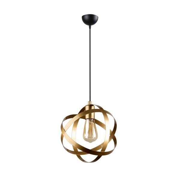 Lampada a sospensione in metallo color oro Lama - Squid Lighting-image-2