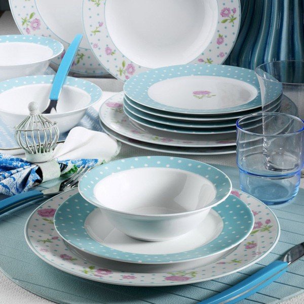 Set di stoviglie in porcellana da 24 pezzi Kutahya Makala - Kütahya Porselen-image-1