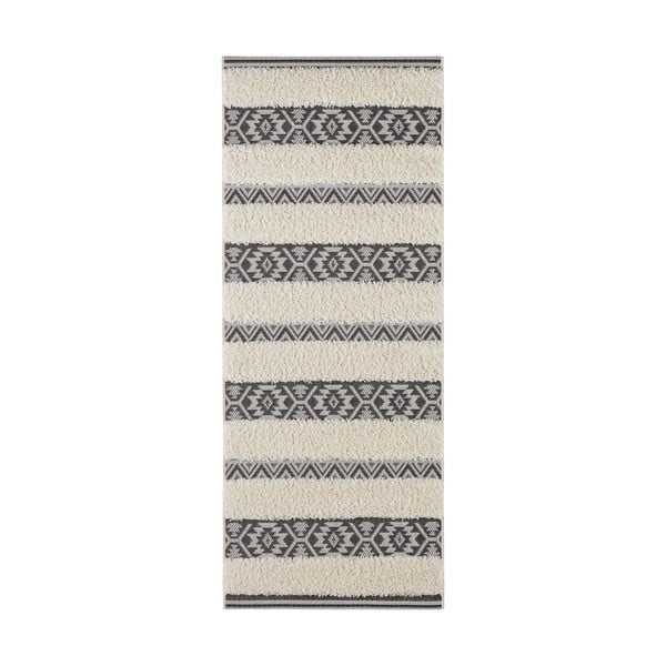 Runner crema e nero , 80 x 200 cm Temara - Mint Rugs