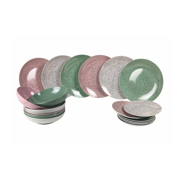 Set di 18 pezzi in porcellana e gres Villa d'Este Sparkle - VDE Tivoli 1996