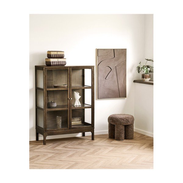 Sgabello marrone imbottito Gisborne – House Nordic-image-1