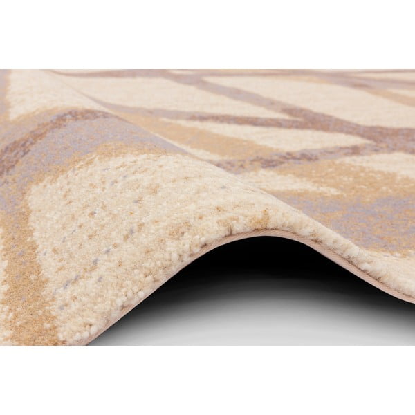 Tappeto in lana beige 100x180 cm Sticks - Agnella-image-2