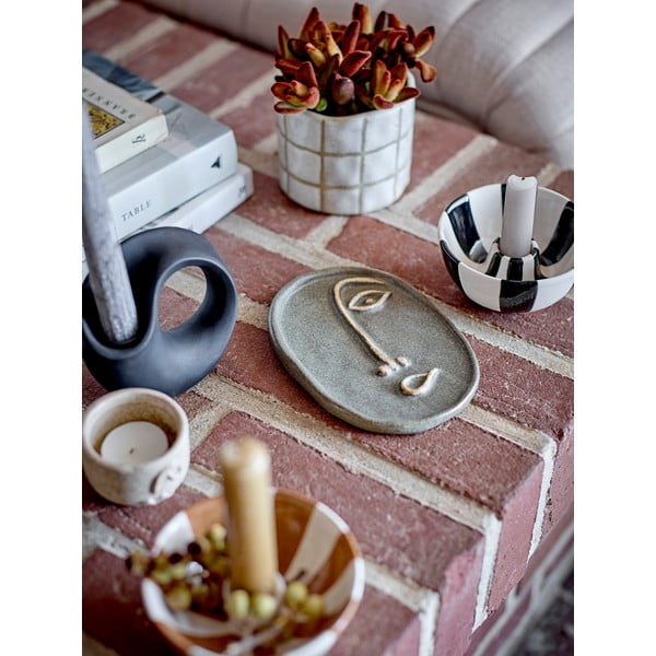 Portacandele in gres in set di tea light 2 pezzi Clarice - Bloomingville-image-1