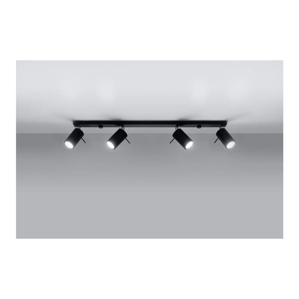 Apparecchio da soffitto nero 4L Etna - Sollux-image-4