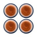 Set di piatti blu/arancioni in gres 4 pz ø 27 cm Tatum – Bloomingville