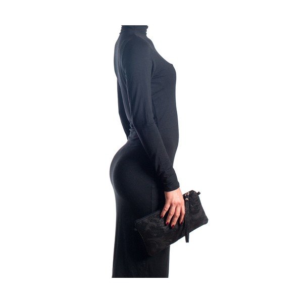 Kožená kabelka Carlita, černá-image-4