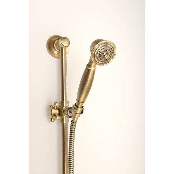 Asta per doccia in ottone da parete color bronzo con supporto scorrevole 67 cm Antea – Sapho-image-4