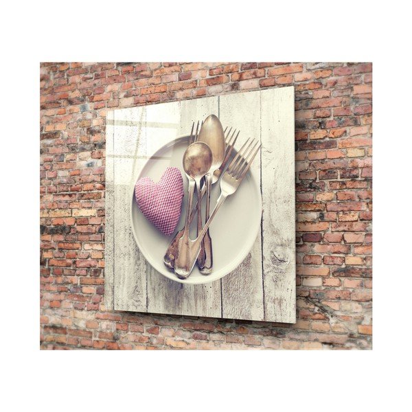 Pittura su vetro Herneno, 30 x 30 cm - Insigne
