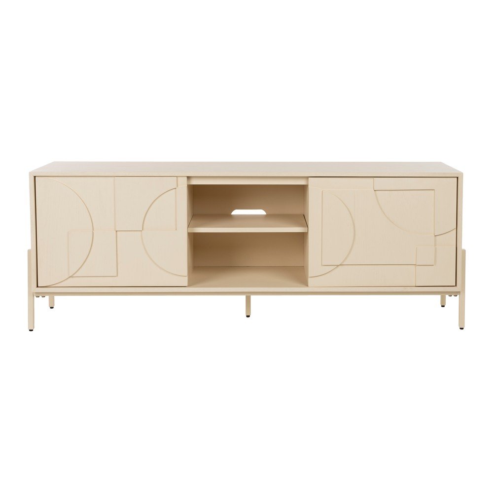 Mobile TV beige con effetto rovere 160x60x40 cm Faces – Zuiver | Mobili TV