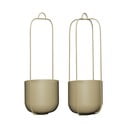 Seti di coprivaso in metallo da appendere 2 pezzi ø 16 cm Lotus - Hübsch