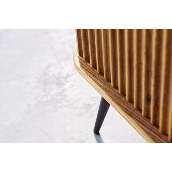 Tavolo TV in legno di quercia di colore naturale 180x57 cm Kula - The Beds-image-1