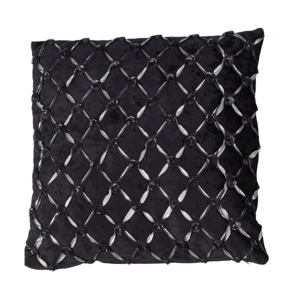 Federa nera Nero, 40 x 40 cm Roselline - Mauro Ferretti