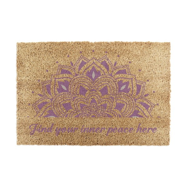 Zerbino in fibra di cocco 40x60 cm Find Your Inner Peace - Artsy Doormats