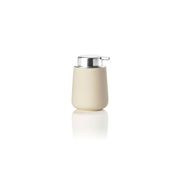Dispenser di sapone in porcellana beige 250 ml Nova - Zone