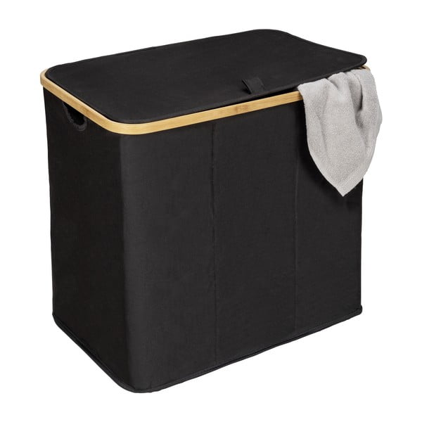 Cesto portabiancheria in tessuto 105 l Trio Ecori - Wenko-image-4