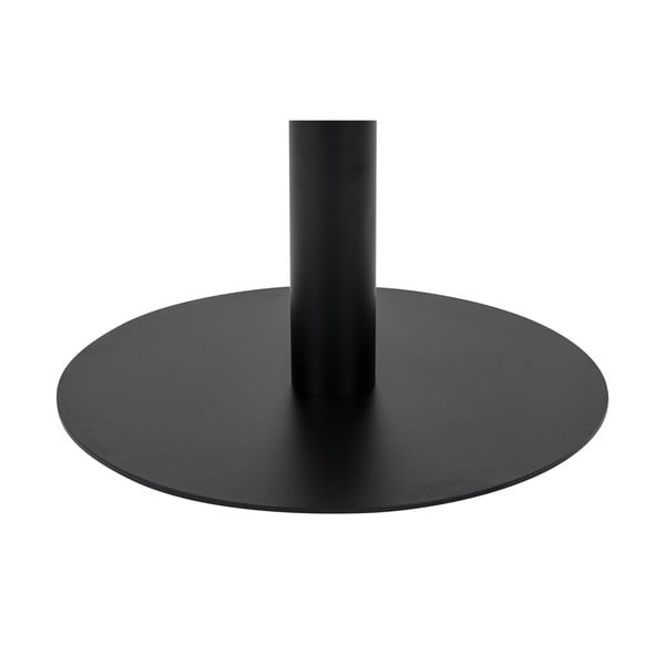 Tavolino rotondo bianco e nero con piano in marmo 70x70 cm Bolzano - House Nordic-image-3