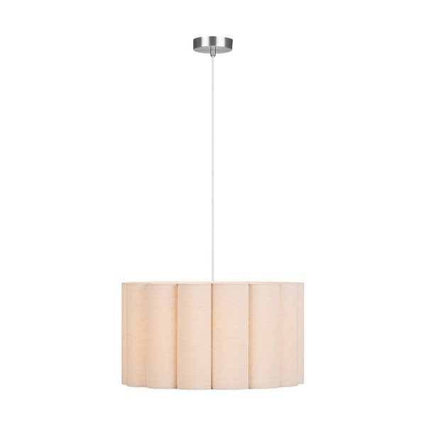 Lampadario beige in lino ø 45 cm Watton – House Nordic-image-2