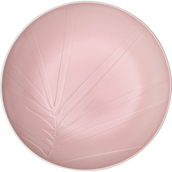 Piatto da portata in porcellana bianca e rosa Villeroy & Boch Leaf, ⌀ 26 cm it's my match - Villeroy&Boch