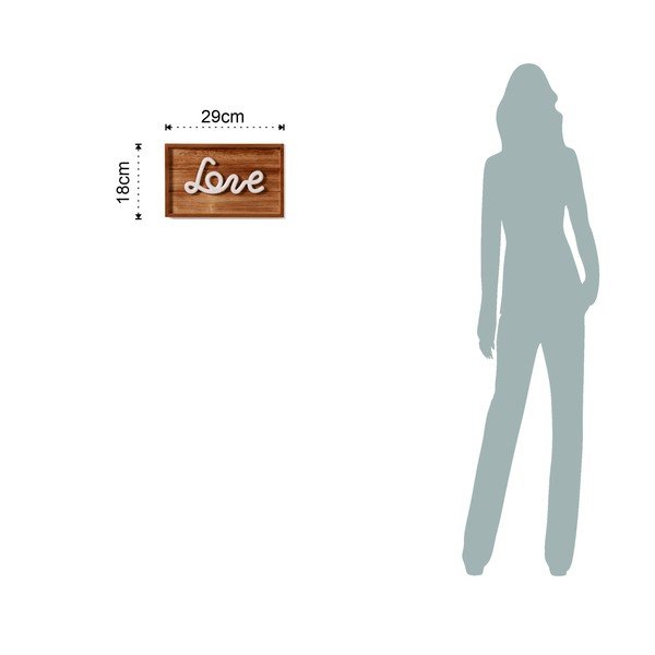 Decorazione in legno chiaro Love - Tomasucci-image-2