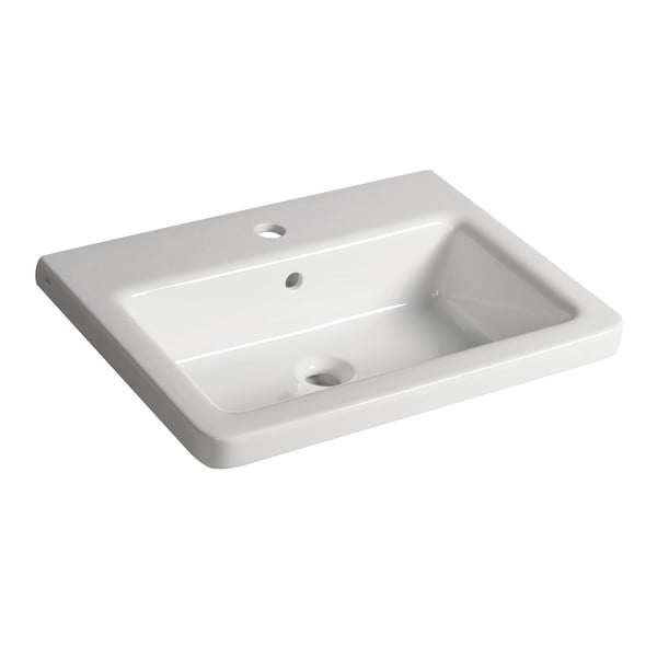 Lavabo bianco in ceramica 60x45 cm City – Sapho