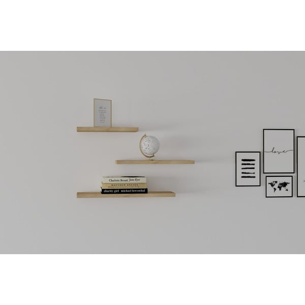 Mensole in rovere decorato in set di 3 Leila - Kalune Design-image-3