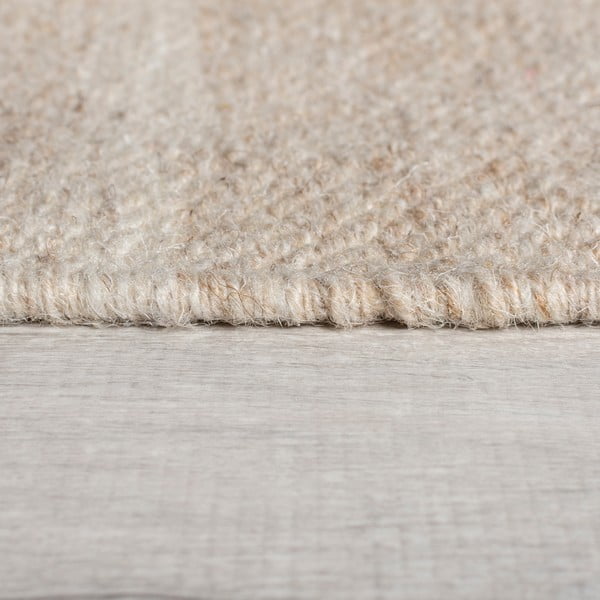 Tappeto beige in lana tessuto a mano 160x230 cm Loma – Flair Rugs-image-4