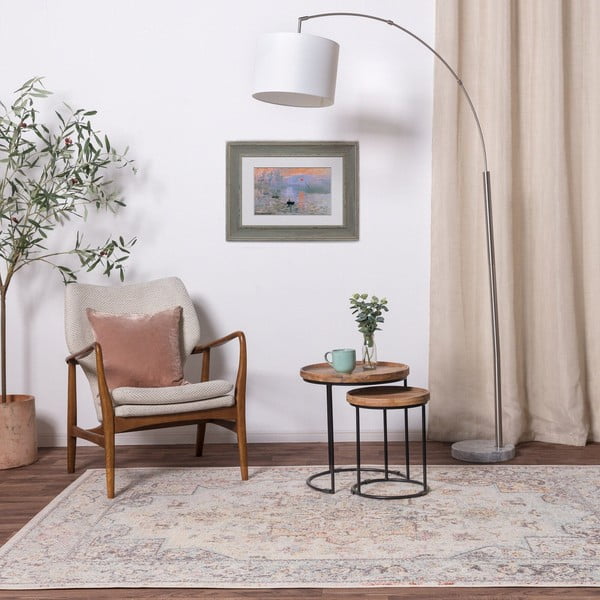 Tappeto crema 200x290 cm Flores - Asiatic Carpets-image-1