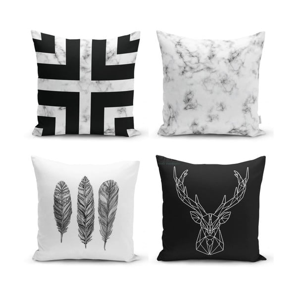 Set di 4 federe Faria, 45 x 45 cm - Minimalist Cushion Covers