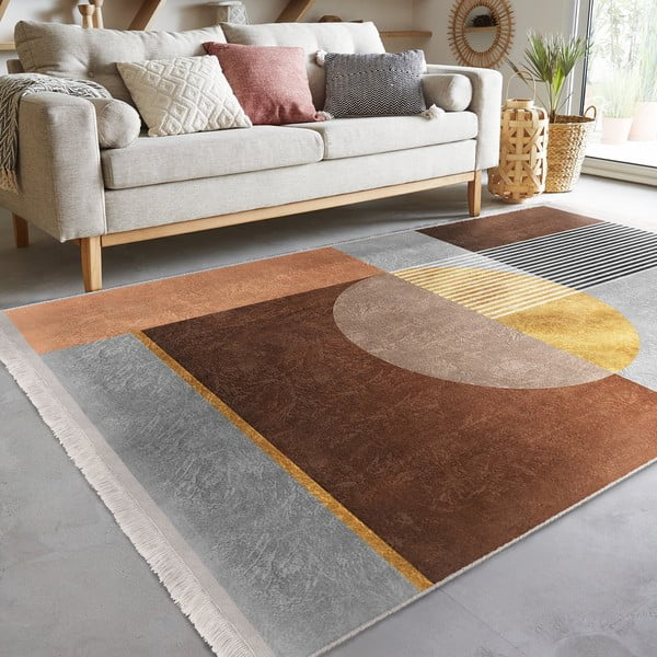 Tappeto grigio-marrone 160x230 cm - Mila Home-image-2