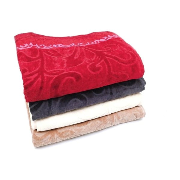 Asciugamano grigio scuro in cotone 70x140 cm Skyline - JAHU collections-image-3