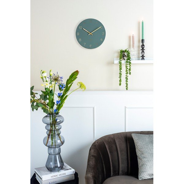 Vaso alto in vetro grigio Morgana - PT LIVING-image-1