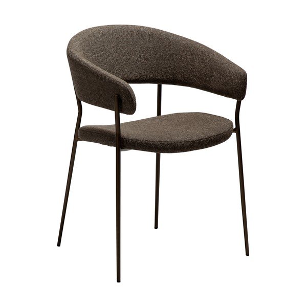 Sedia da pranzo marrone con braccioli Reboot – DAN-FORM Denmark